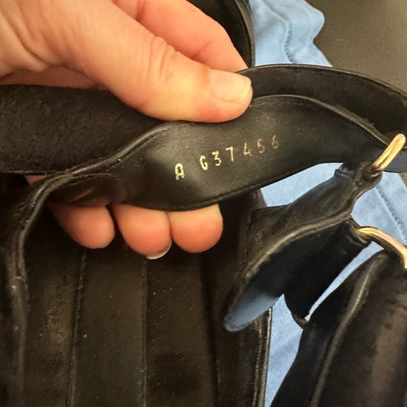 Chanel Black Sandals with Gold Accents dad sandals leather sandals - Picture 12 of 16